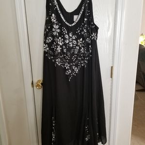 Black sequined dress